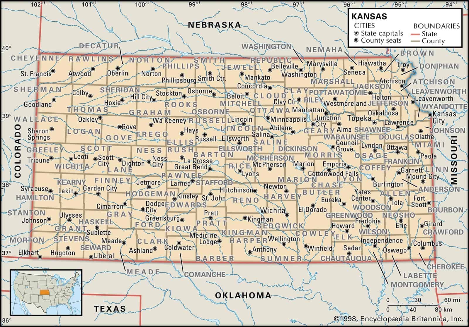 Kansas County Maps Interactive History Complete List Kansas County Maps Interactive History Complete List