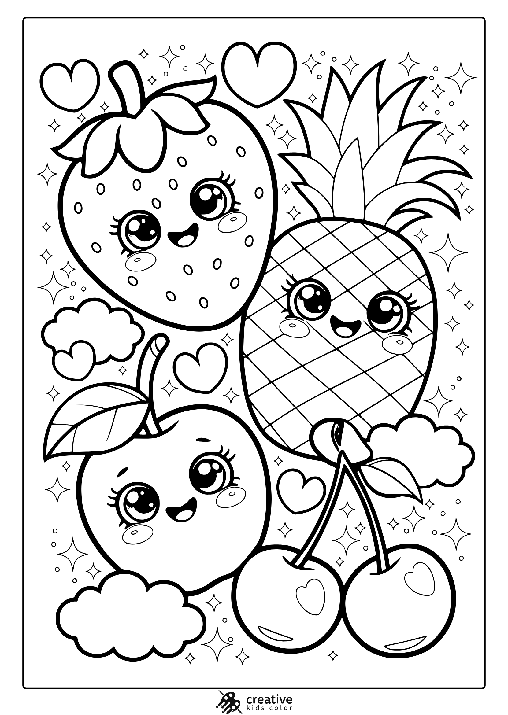 Kawaii Coloring Pages 35 Free Printable PDFs 