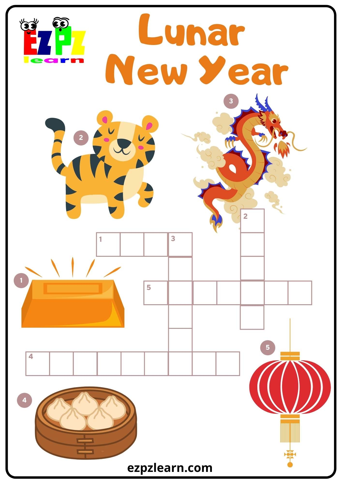 Kids Lunar New Year Crossword Ezpzlearn Kids Lunar New Year Crossword Ezpzlearn