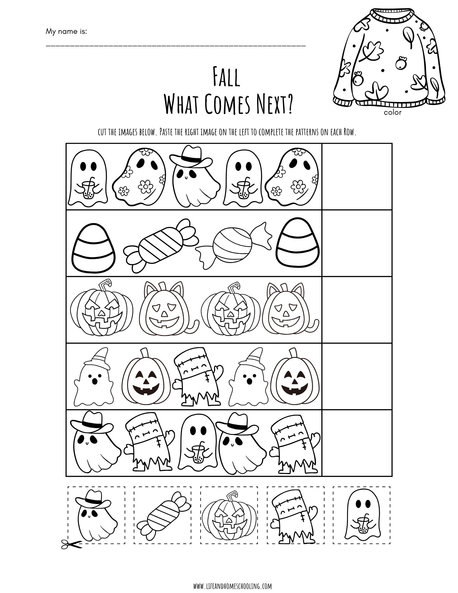 Kindergarten Fall Pattern Worksheet Made By Teachers Kindergarten Fall Pattern Worksheet Made By Teachers