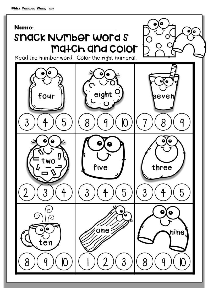 math for kindergarten worksheets