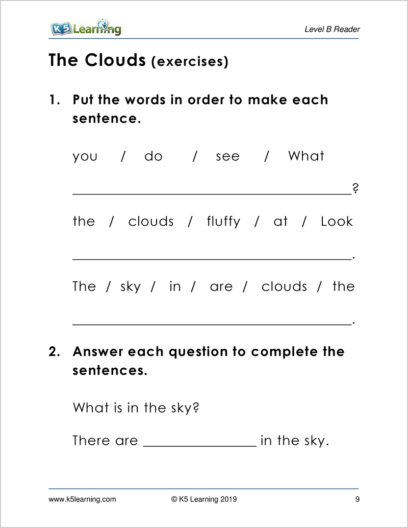 Kindergarten Reading Workbook Level B K5 Bookstore Kindergarten Reading Workbook Level B K5 Bookstore