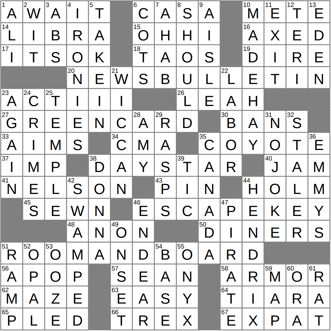 Knight Guard Crossword Clue Archives LAXCrossword
