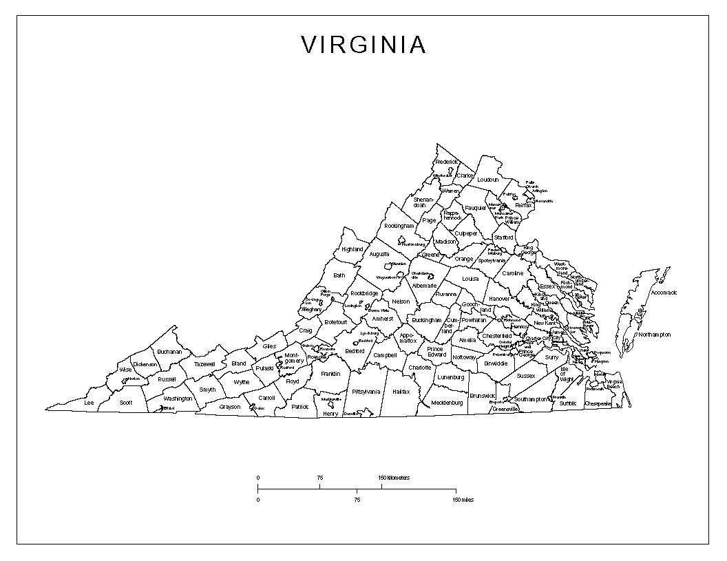 county map of virginia county map of virginia