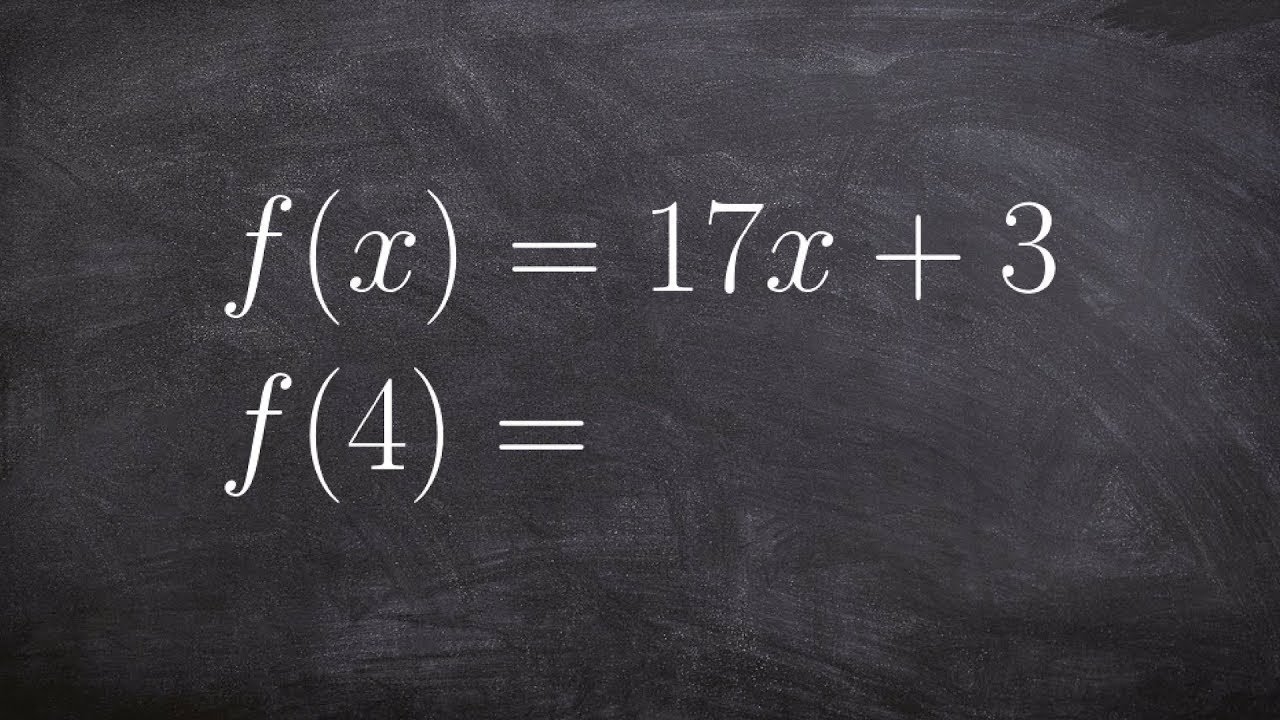 Learn How To Evaluate A Function For A Given Value YouTube Learn How To Evaluate A Function For A Given Value YouTube