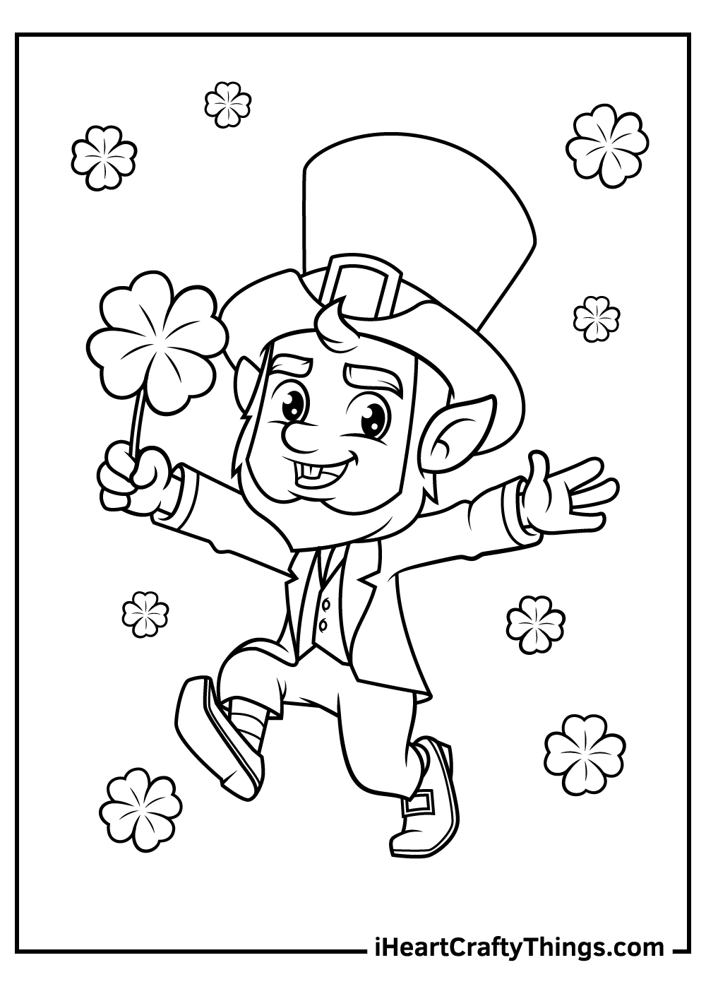 Leprechaun Coloring Pages 50 Printable PDFs For Free 