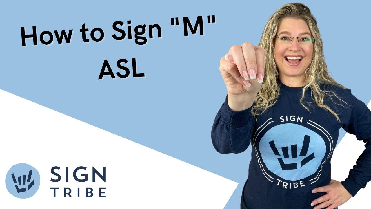 Letter M In American Sign Language Sign Tribe Academy ASL Online Courses YouTube