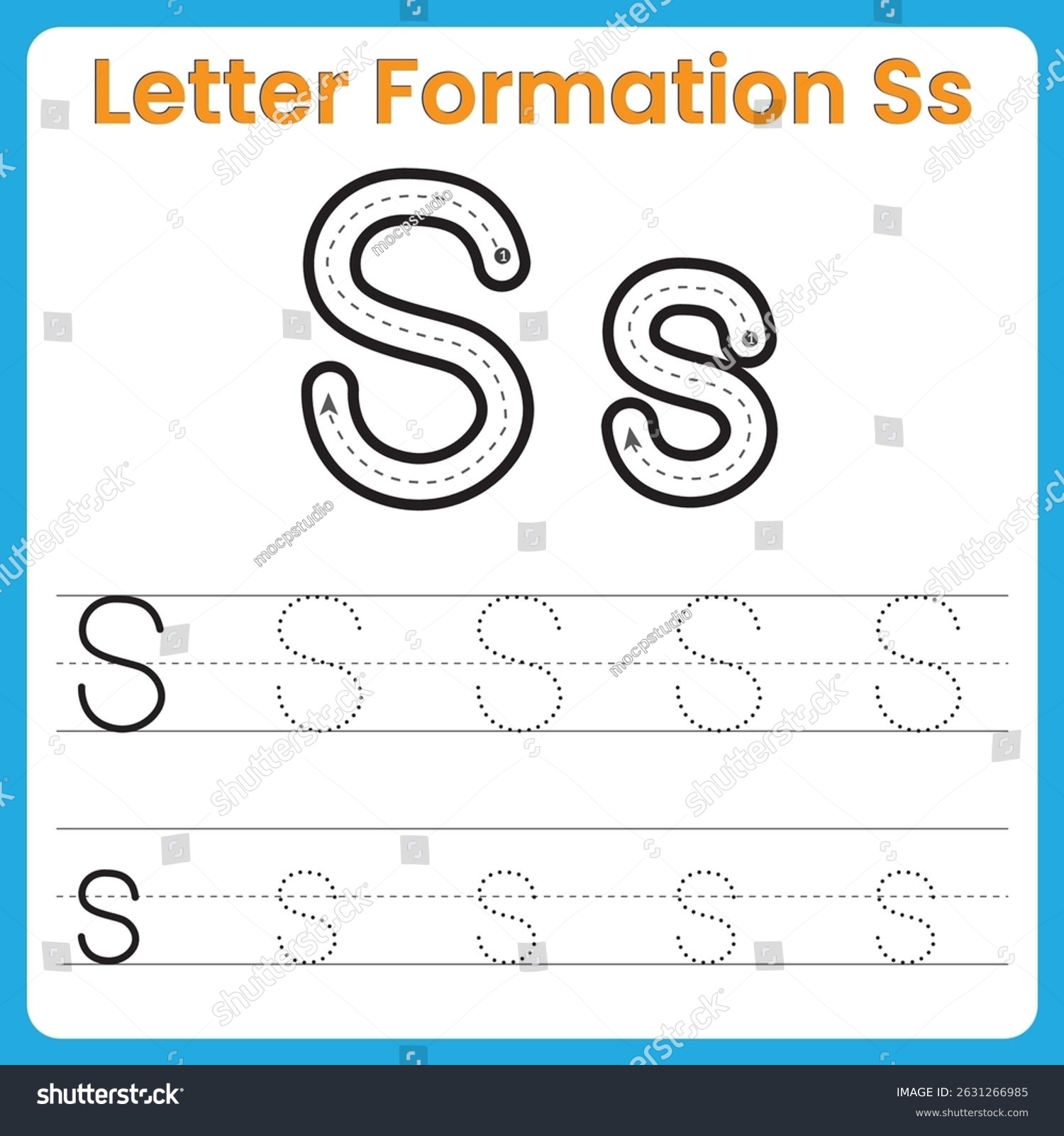 letter s tracing worksheets
