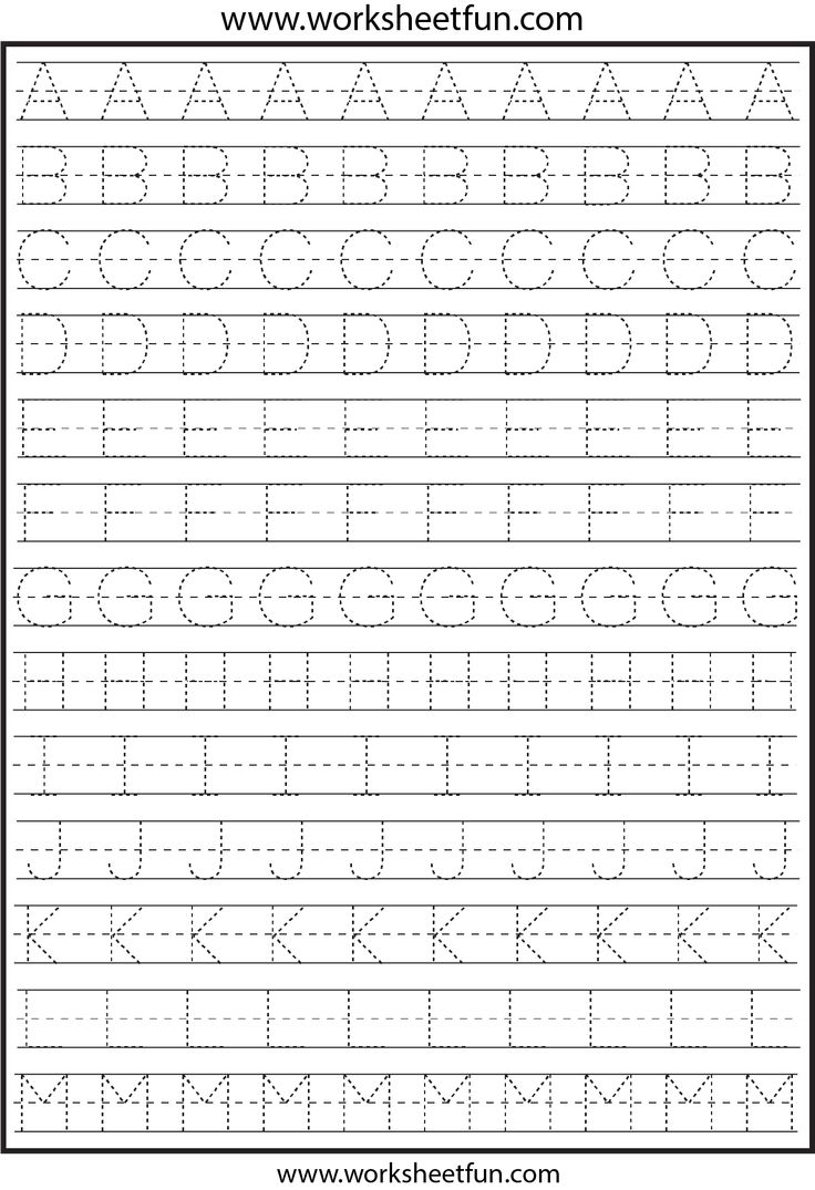 free printable tracing alphabet worksheets