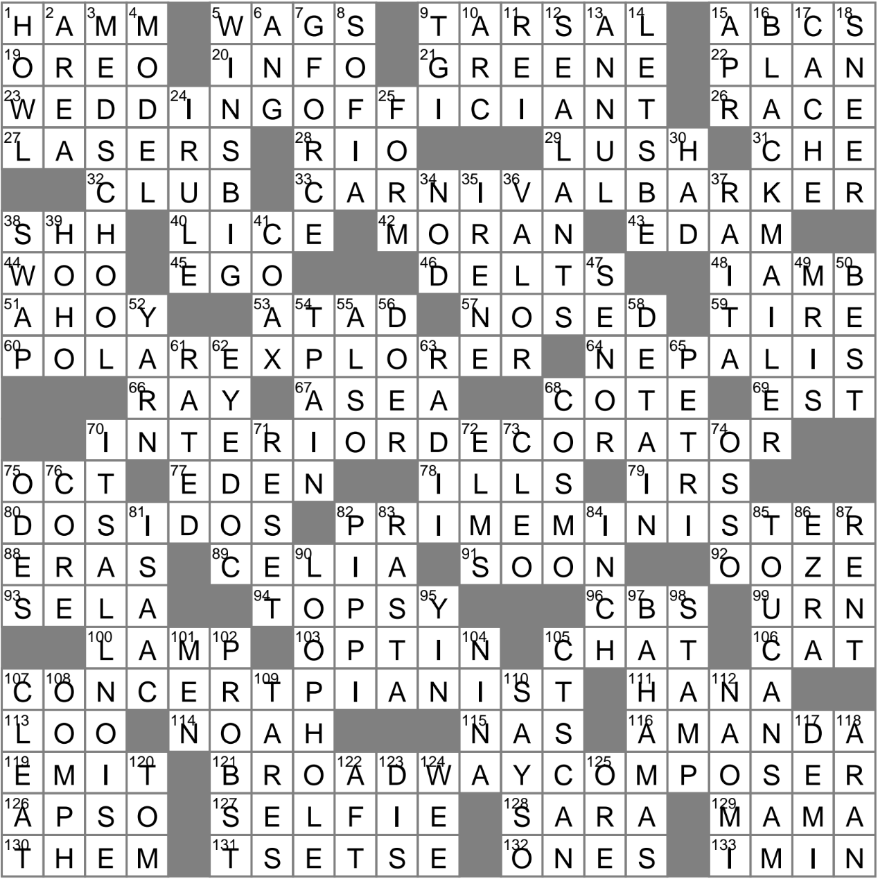 ankle bone crossword clue