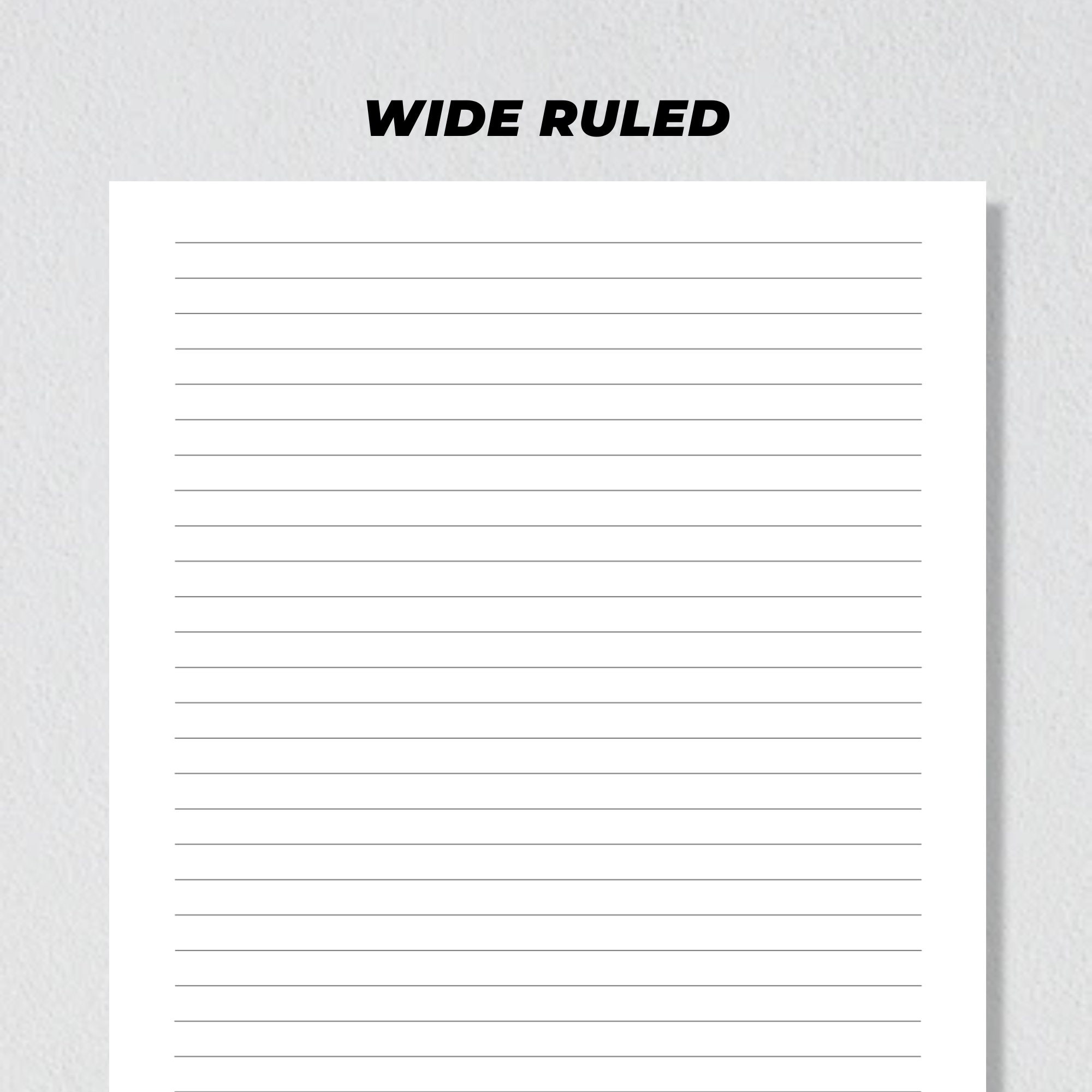 Lined Paper Printable Wide Ruled Paper College Ruled Paper Digital Lined Journaling Paper Lined Paper Bundle Printable Notes Paper Etsy