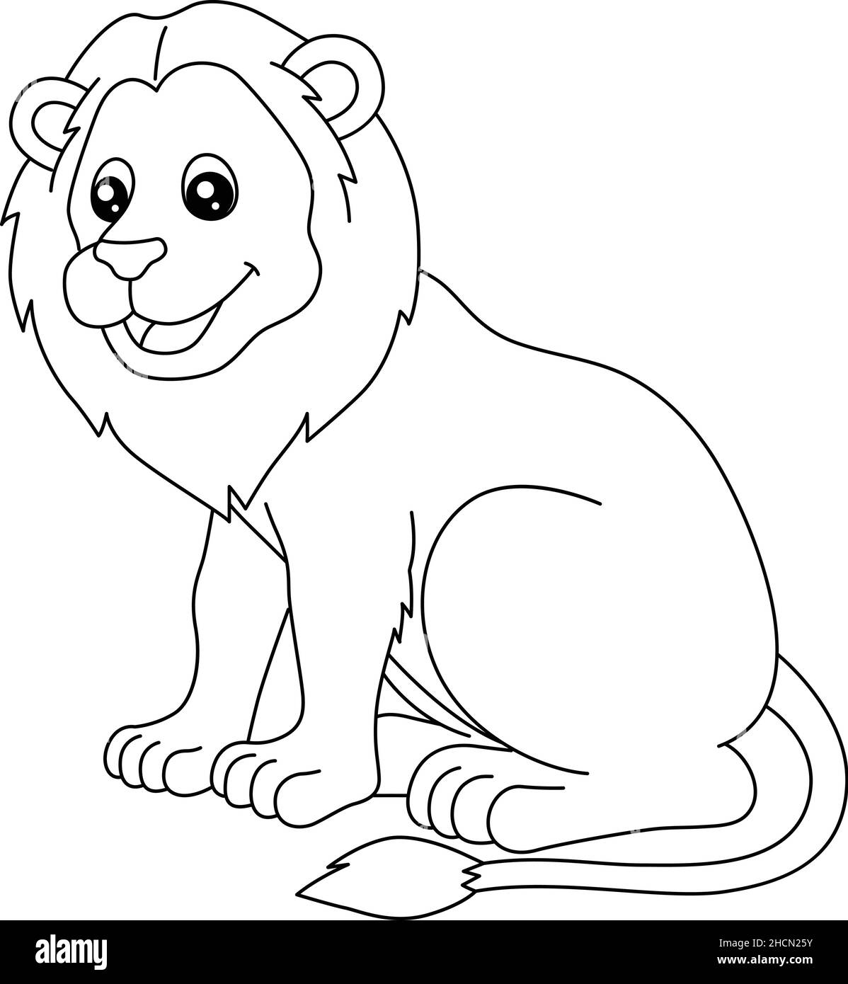 Lion Coloring Page Isolated For Kids Stock Vector Image Art Alamy Lion Coloring Page Isolated For Kids Stock Vector Image Art Alamy