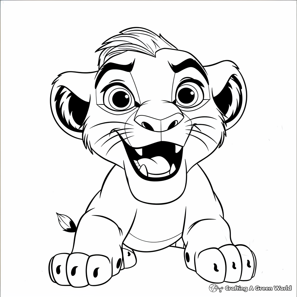 lion king coloring page