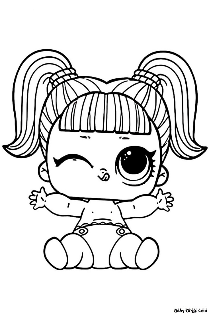 LOL Coloring Page For Children To Print Out Coloring LOL Dolls