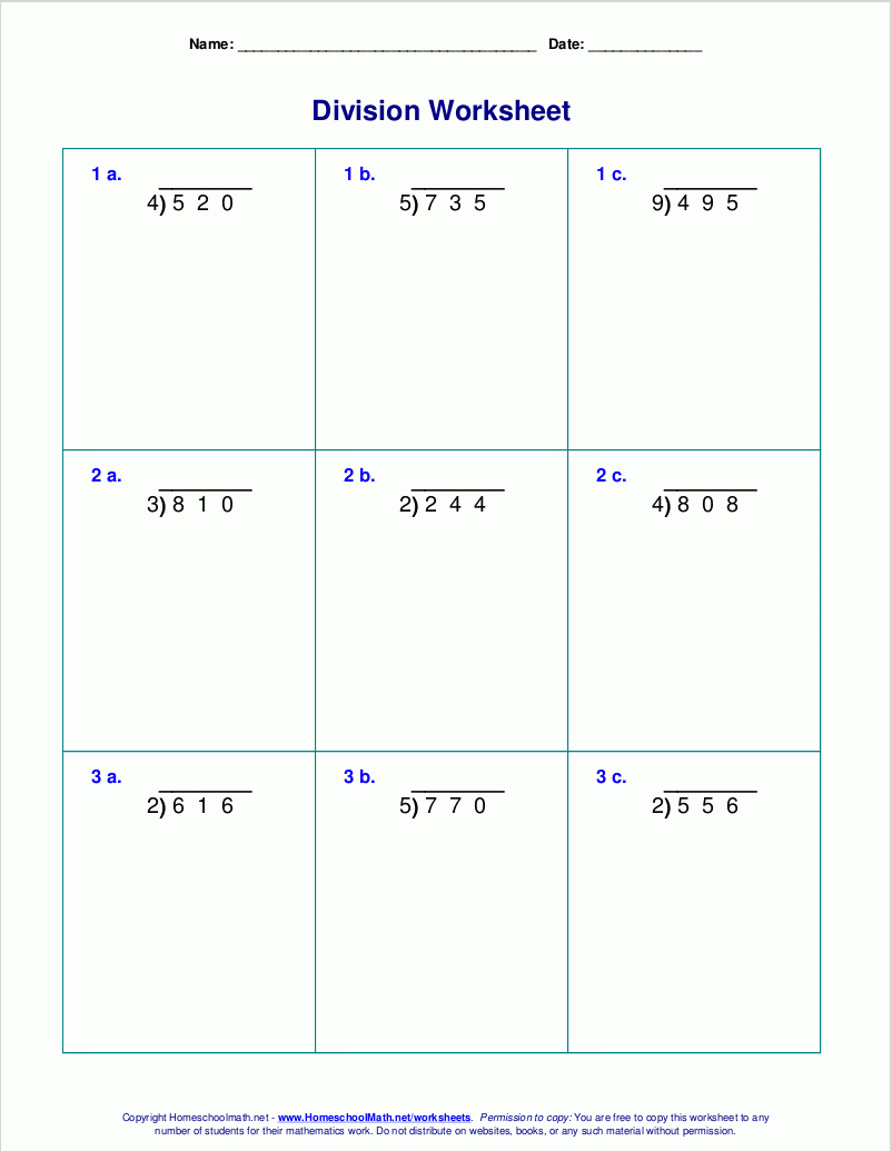 Long Division Worksheets For Grades 4 6 Long Division Worksheets For Grades 4 6