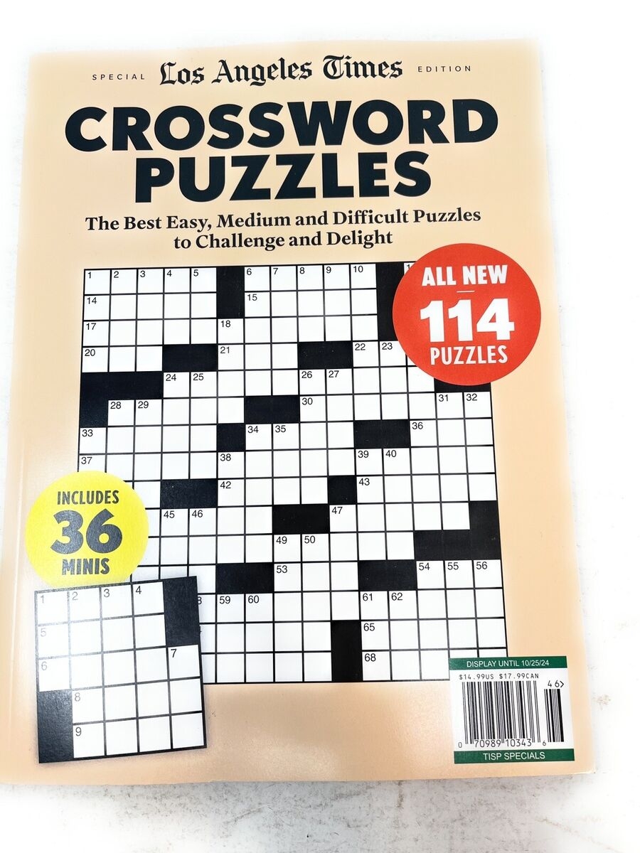 Los Angeles Times Crossword Puzzles All New 114 Puzzles Includes 36 Minis New EBay