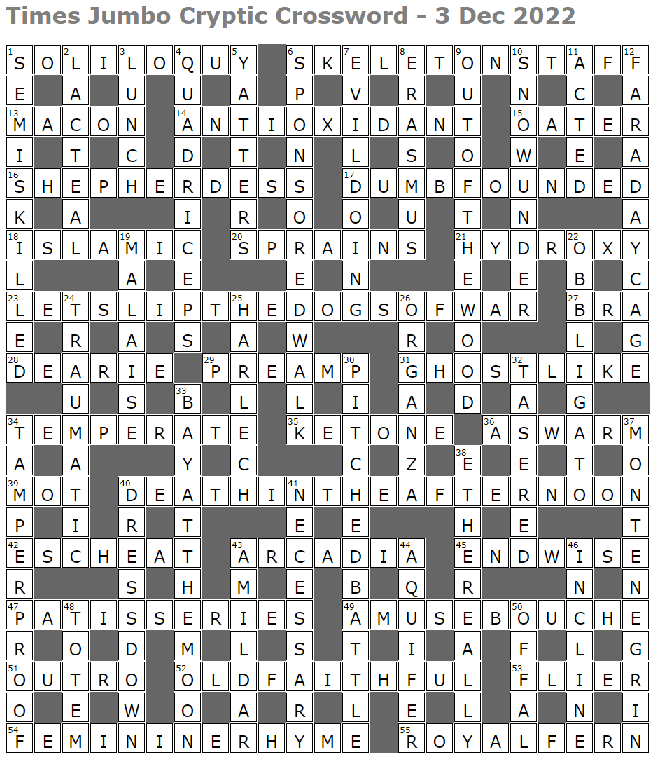 Lucian Poll s Web Ramblings Page 13 Mind twisting Horror Is It I Have Just The Thing Also Crosswords