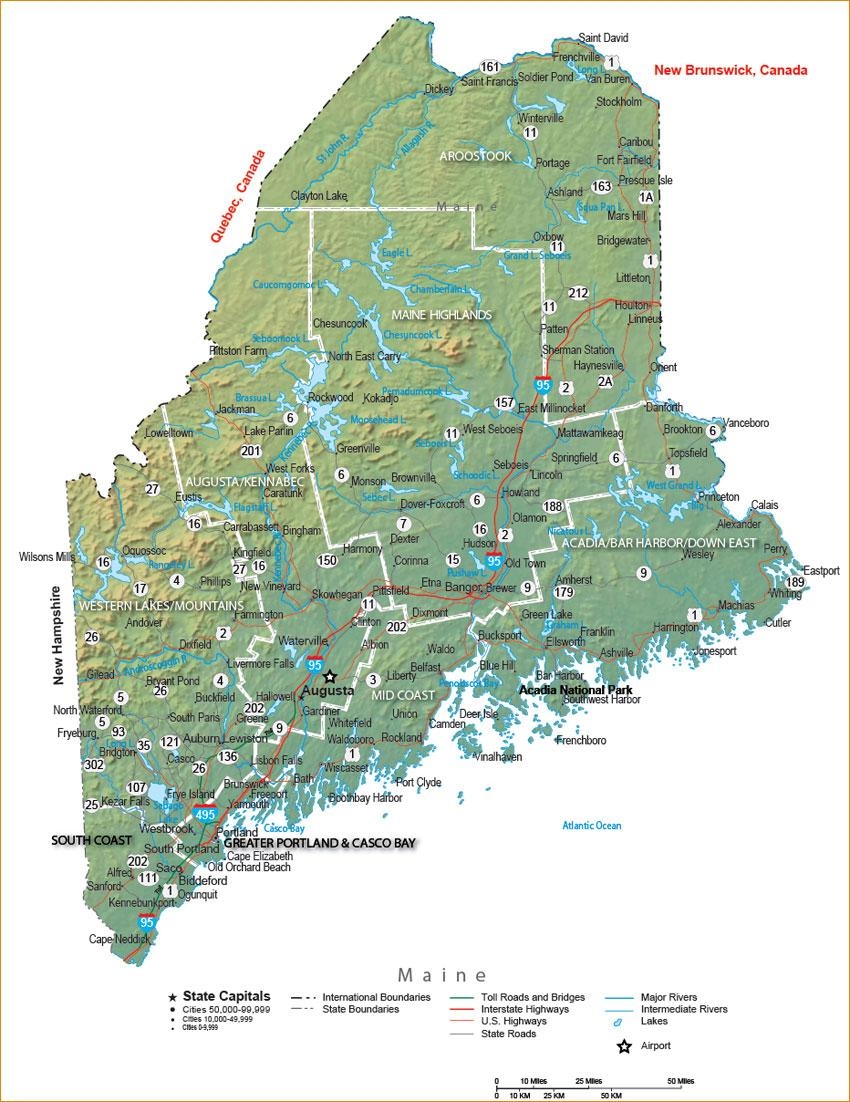 Maine State Maps Travel Guides To Maine Maine State Maps Travel Guides To Maine