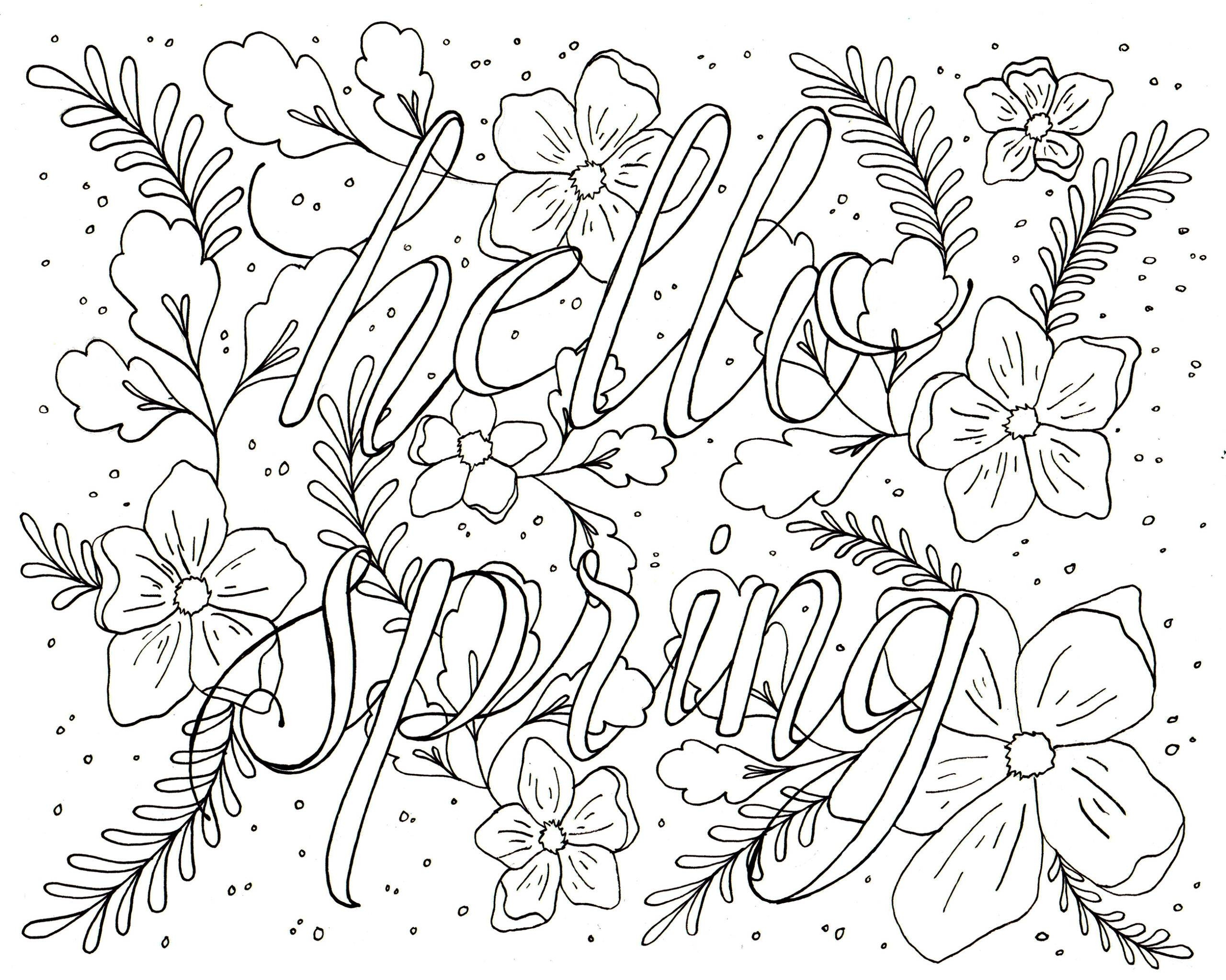 Make This Hello Spring Printable Wall Art Curbly