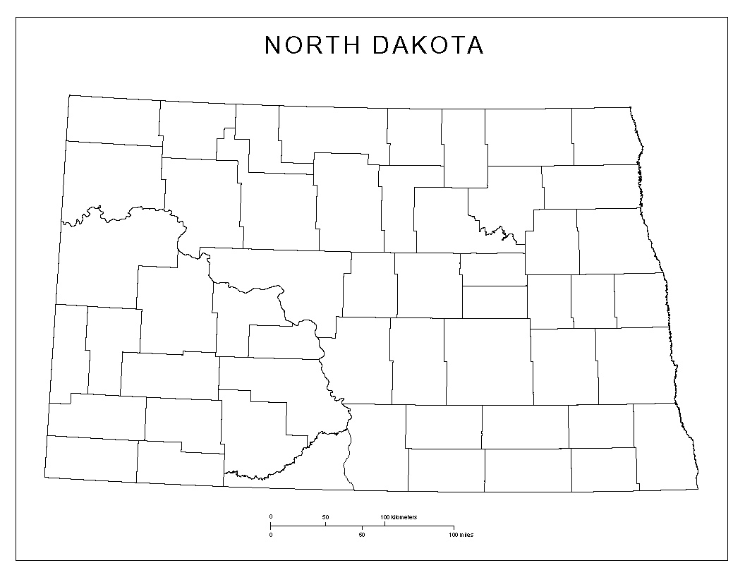 north dakota counties map north dakota counties map
