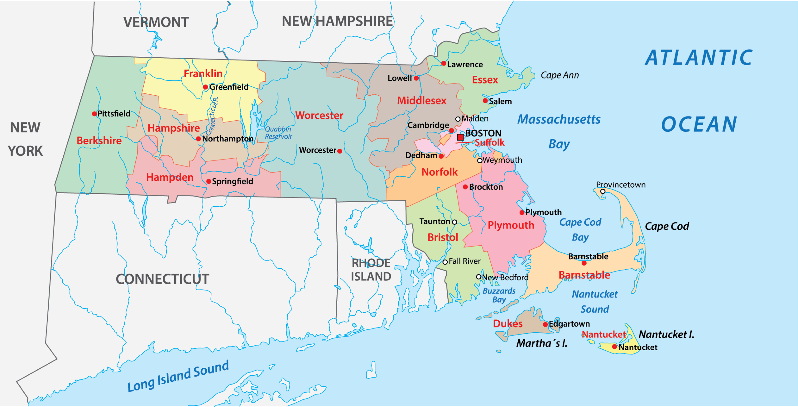 Massachusetts Counties Map Mappr Massachusetts Counties Map Mappr