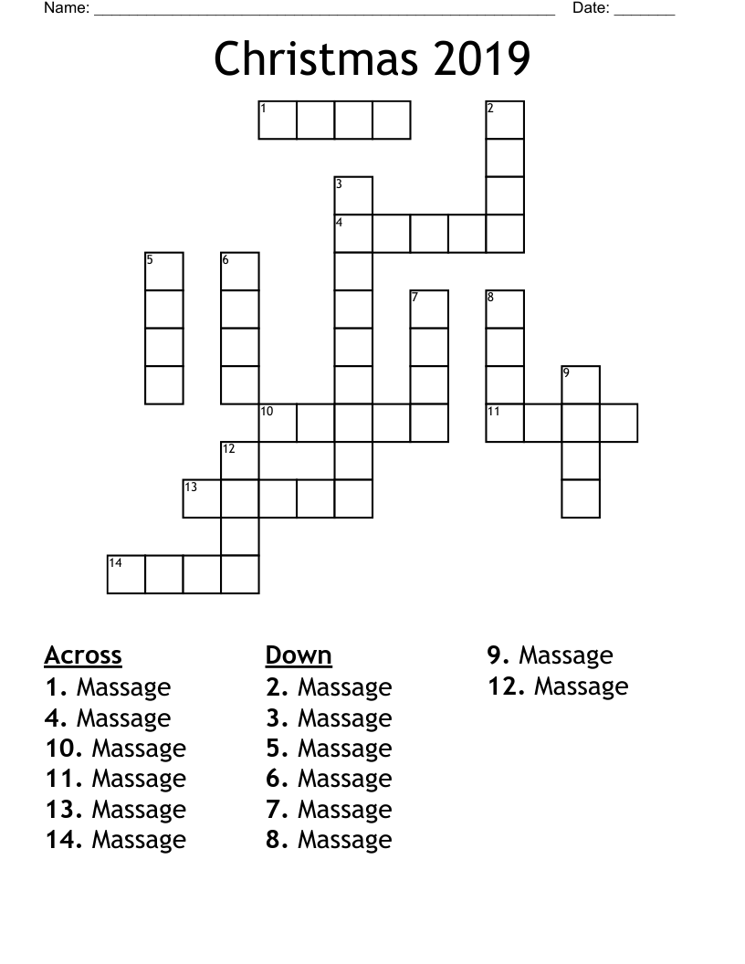 do deep massage therapy on crossword