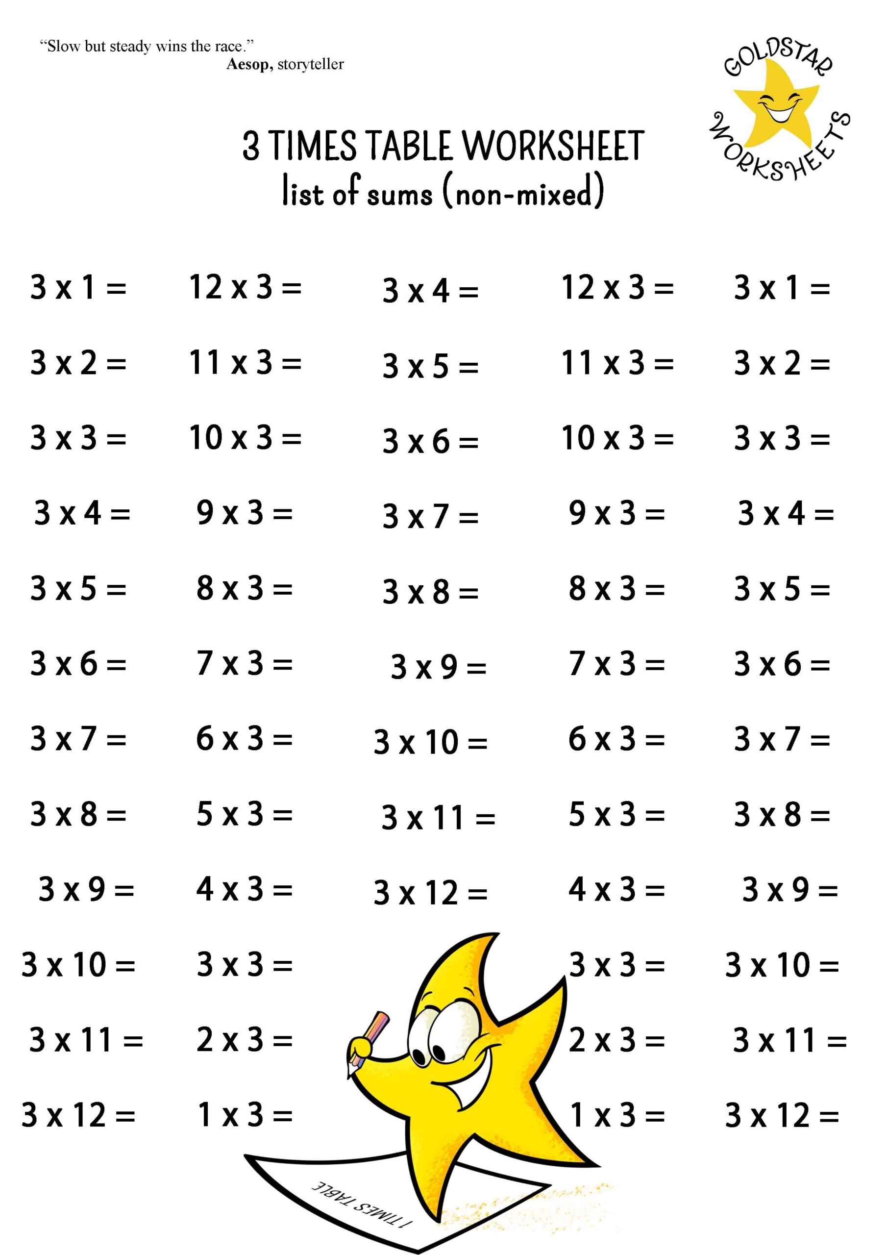 Master Multiplication With Fun Free Printable Times Table Worksheets