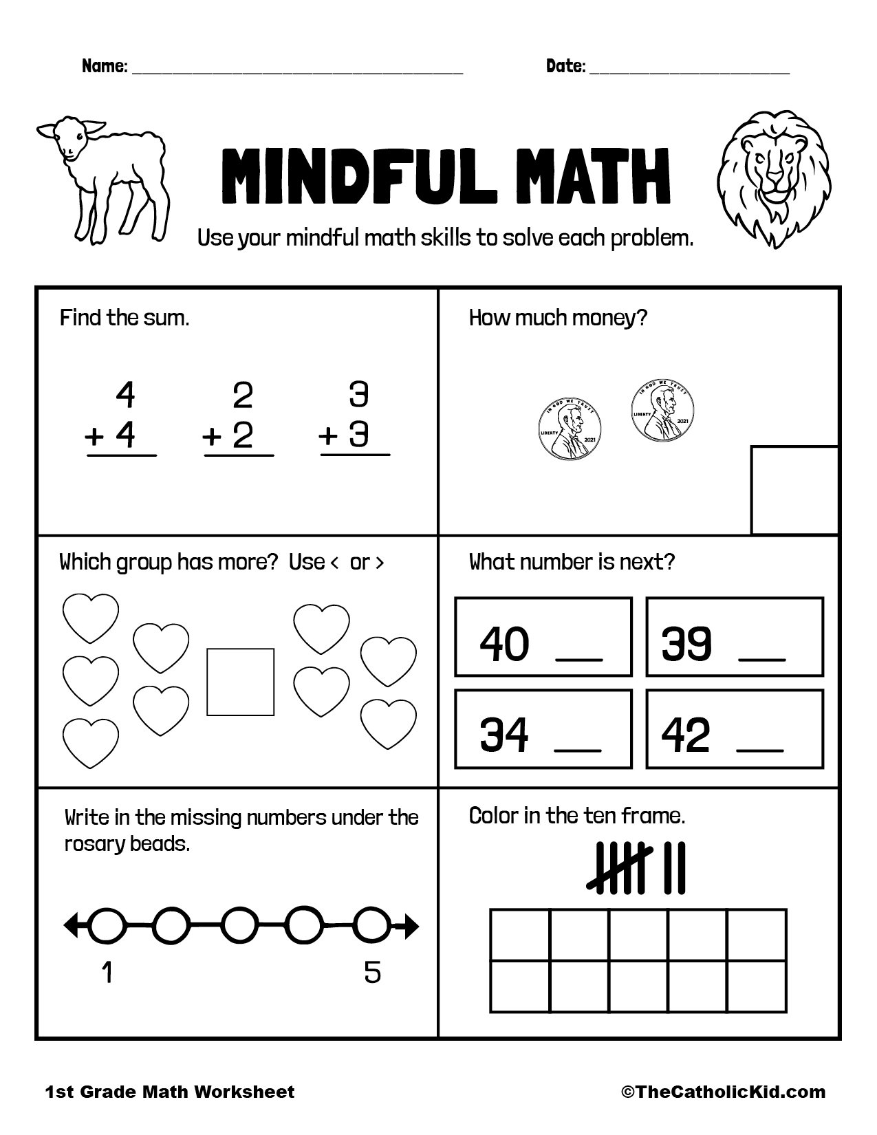 math for 1st graders