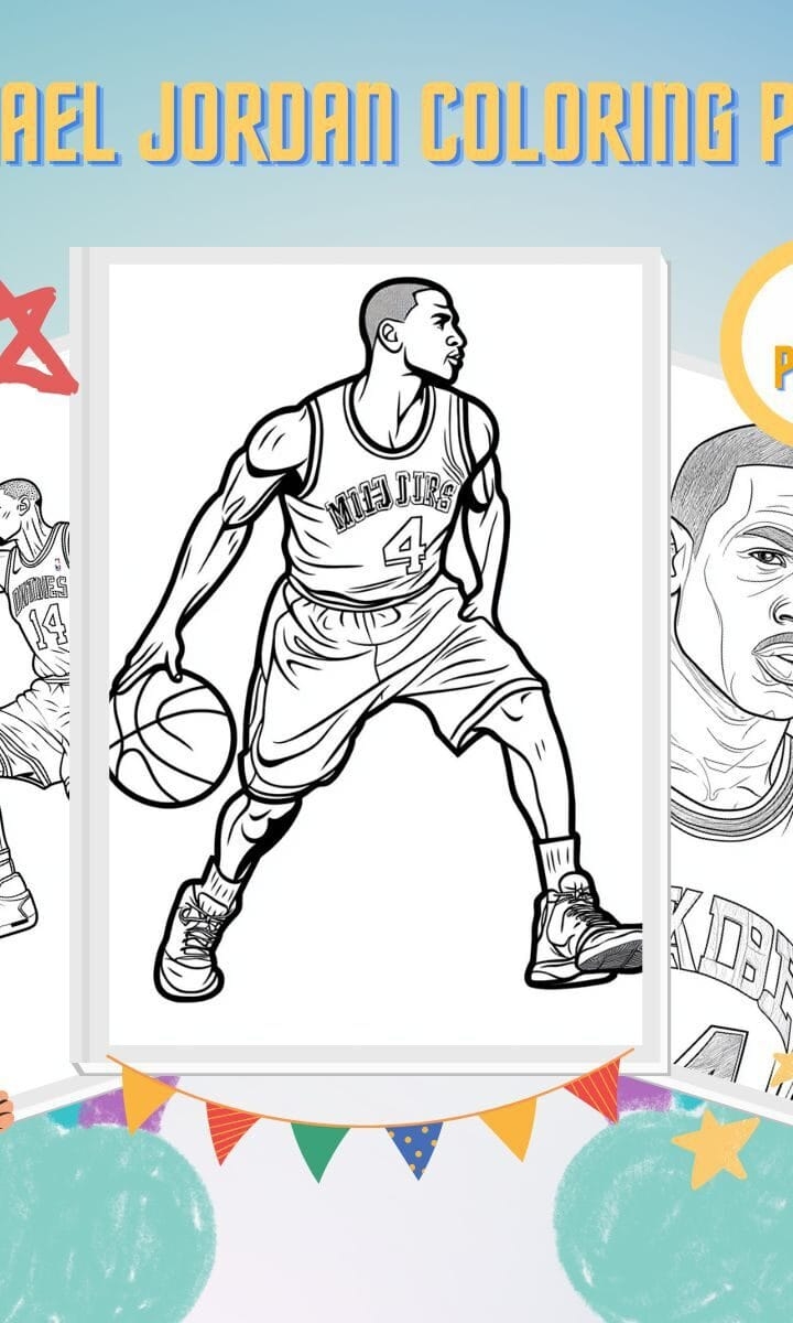 michael jordan coloring pages