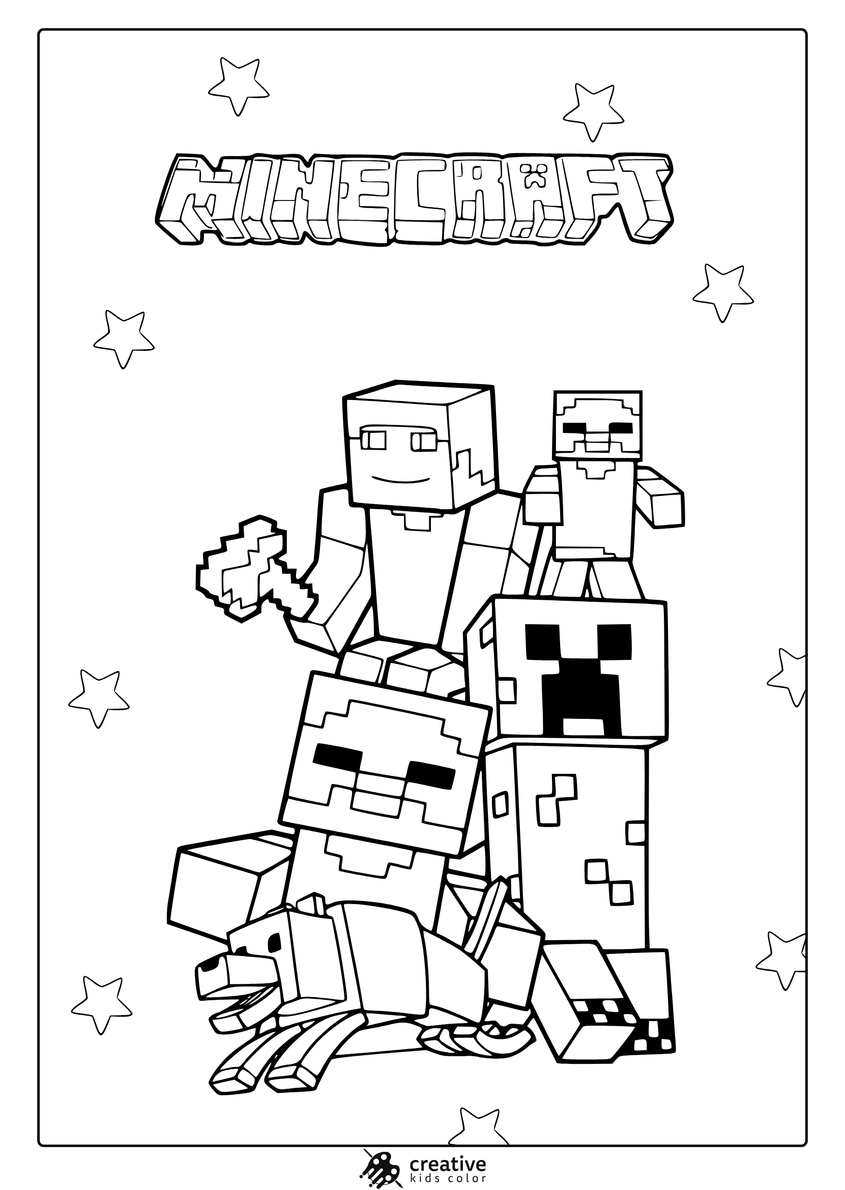 Minecraft Coloring Pages 40 Free Printable PDFs 