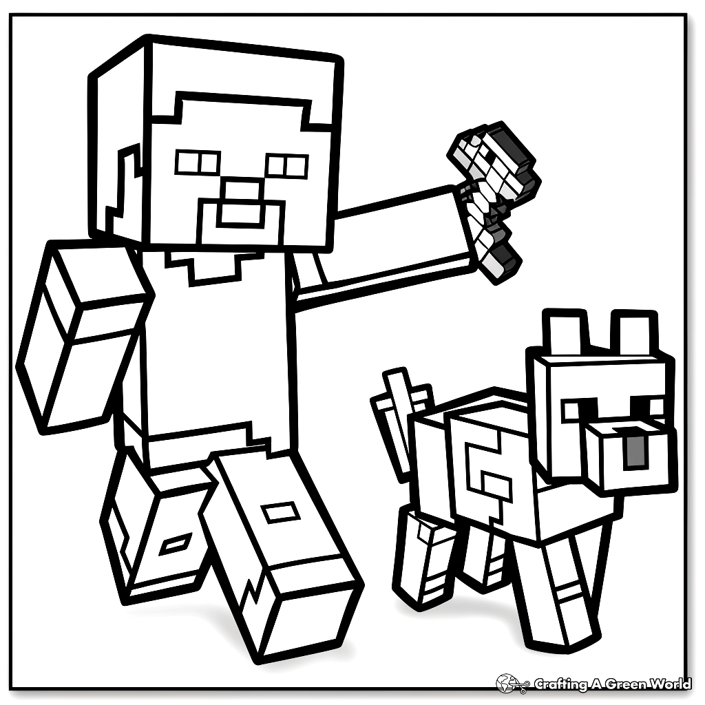 Minecraft Steve Coloring Pages Free Printable Minecraft Steve Coloring Pages Free Printable