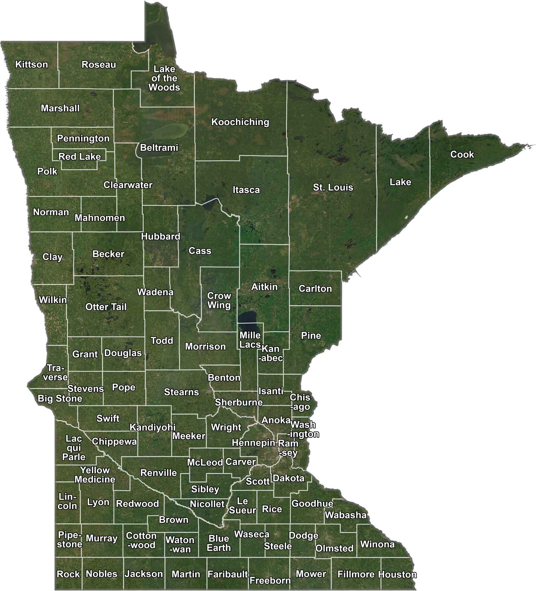 Minnesota County Map US County Maps Minnesota County Map US County Maps