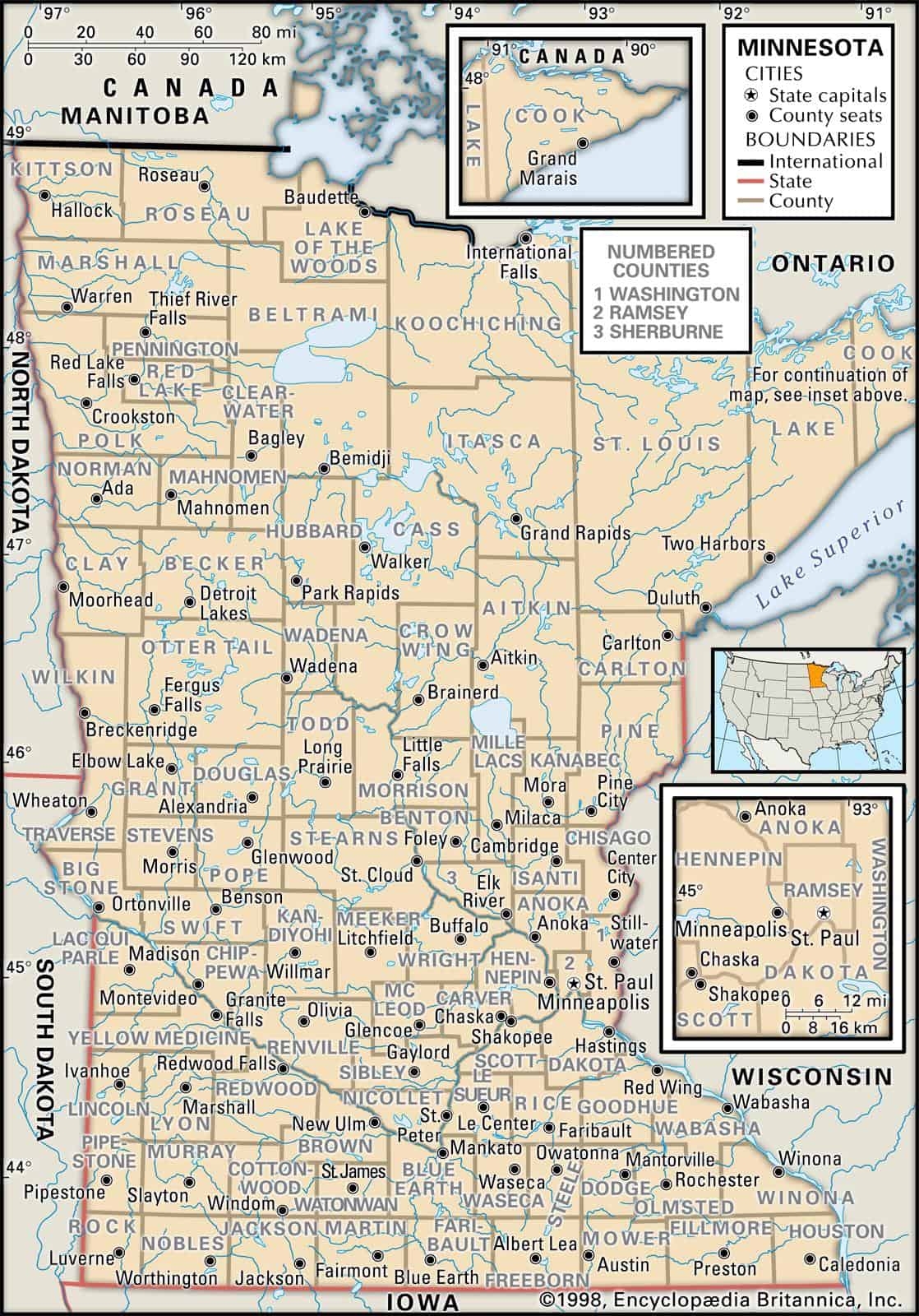 Minnesota County Maps Interactive History Complete List Minnesota County Maps Interactive History Complete List