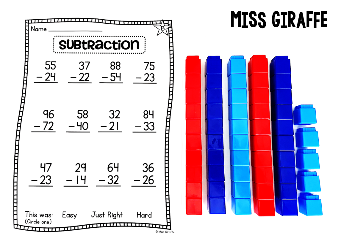 double digit subtraction without regrouping double digit subtraction without regrouping