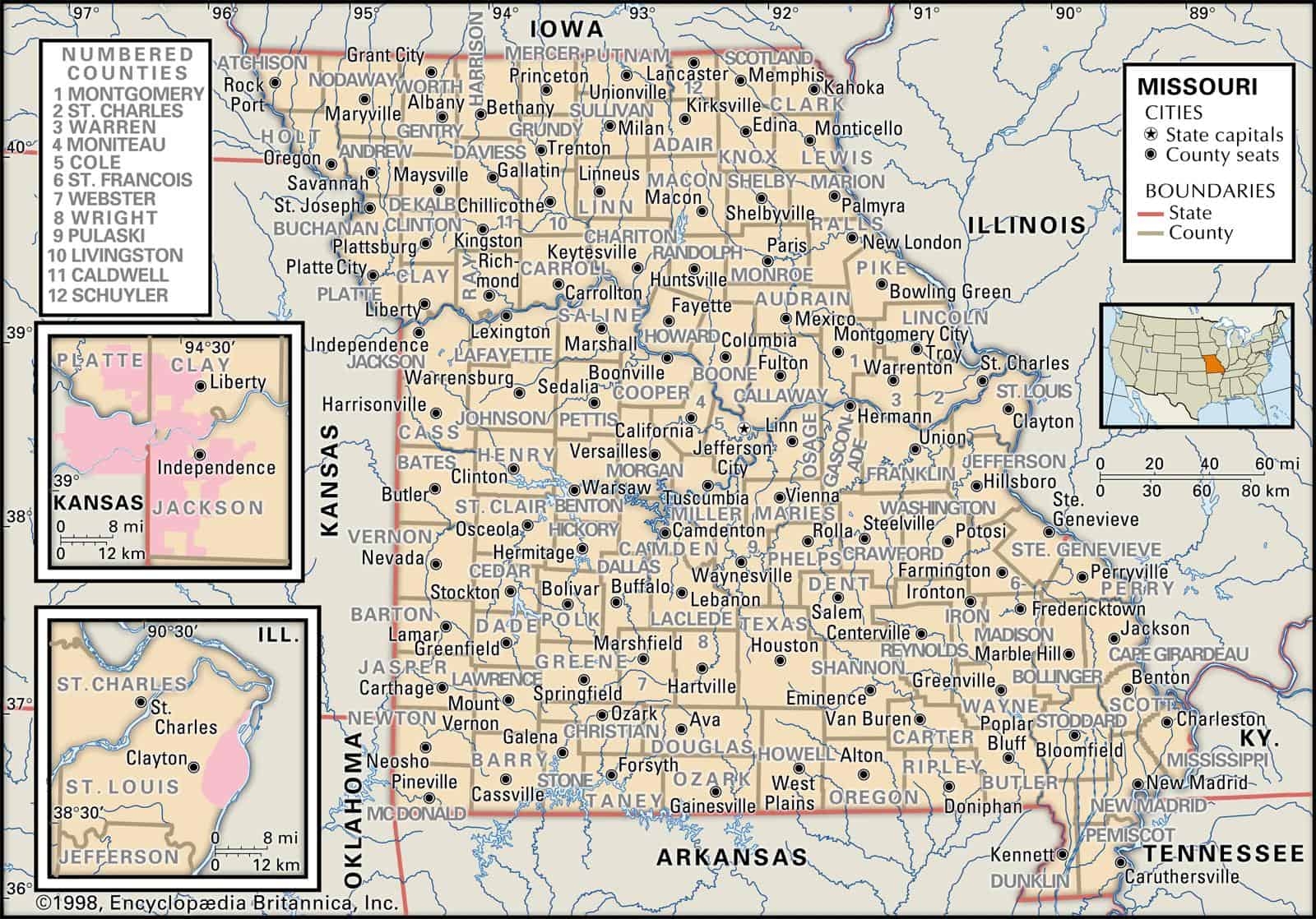 Missouri County Maps Interactive History Complete List Missouri County Maps Interactive History Complete List