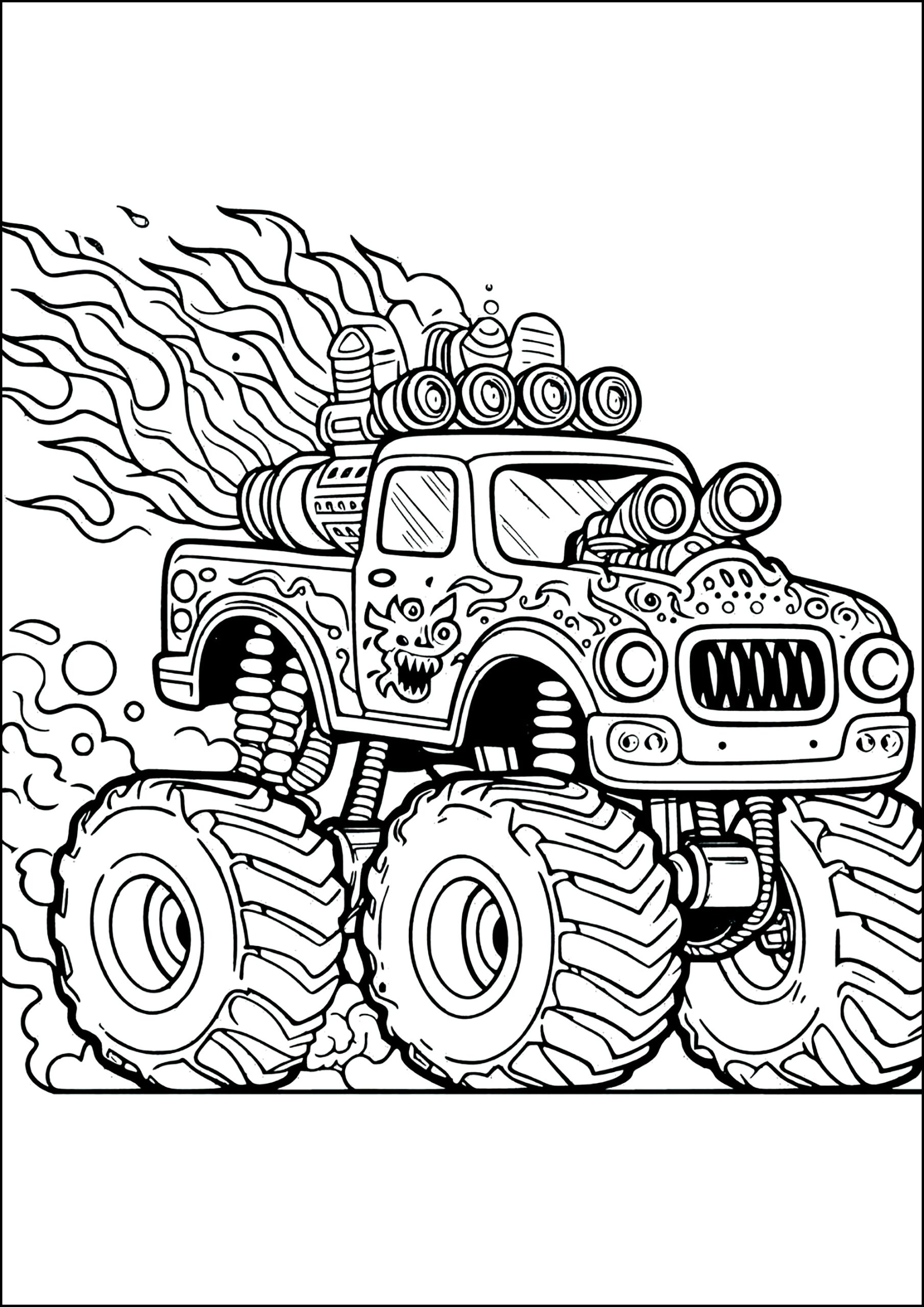 monster truck coloring page monster truck coloring page
