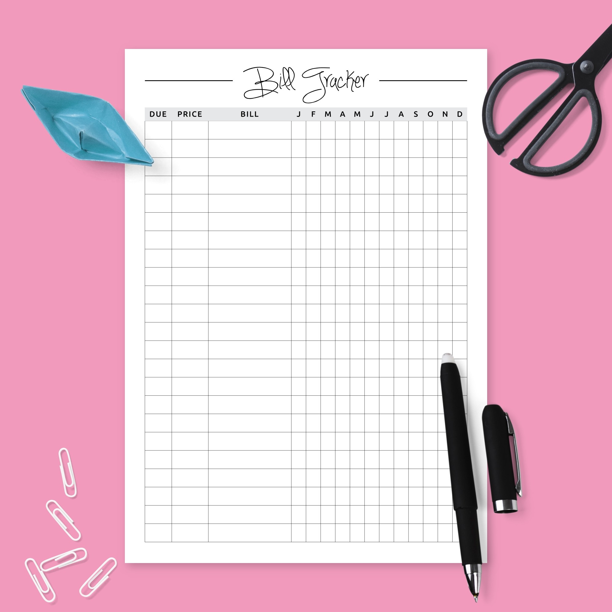 Monthly Bill Organizer Template Download Printable PDF Printsbery Monthly Bill Organizer Template Download Printable PDF Printsbery