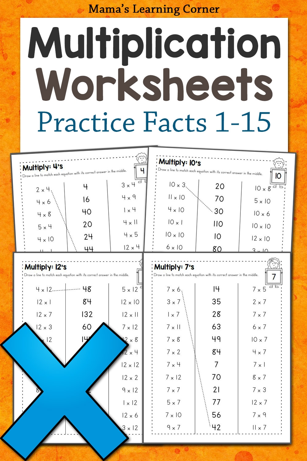 Multiplication Facts Worksheets Mamas Learning Corner