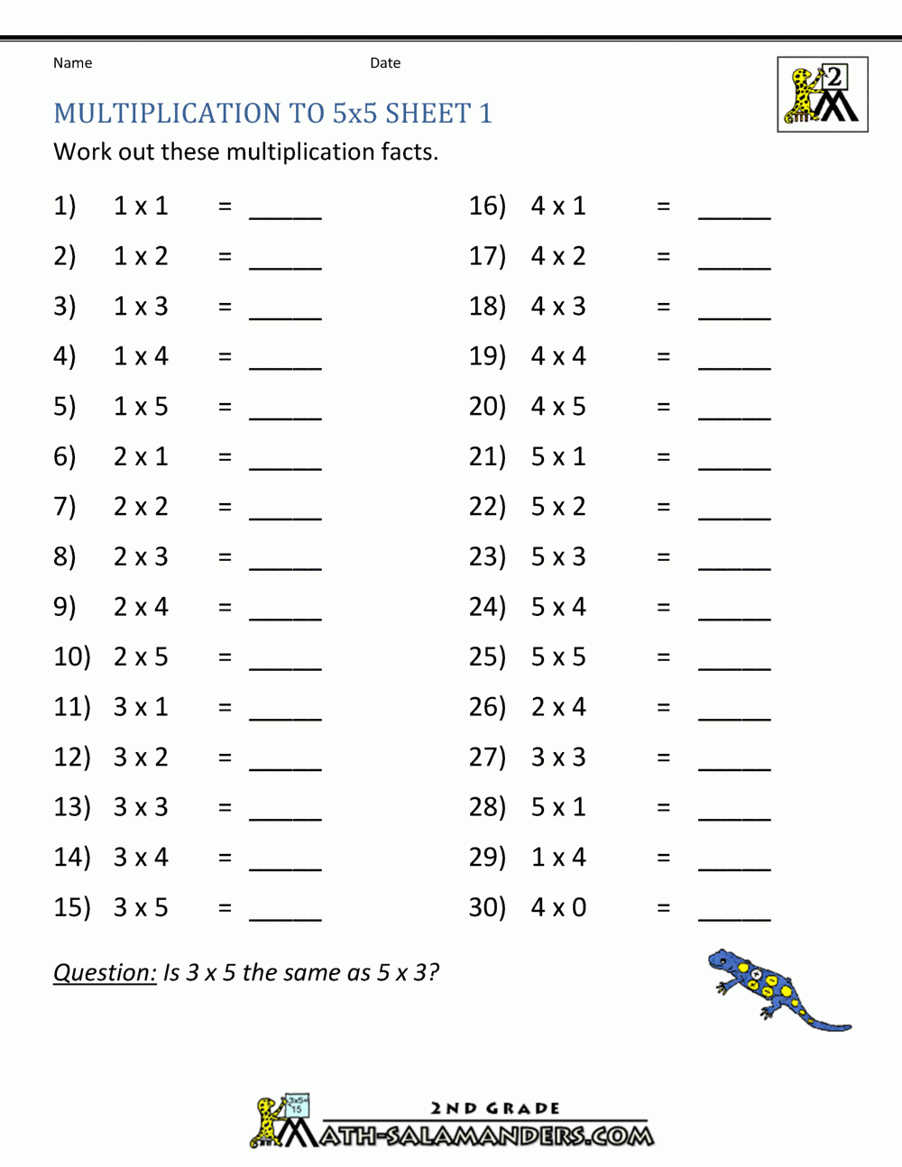 multiplication worksheets for 2nd graders multiplication worksheets for 2nd graders