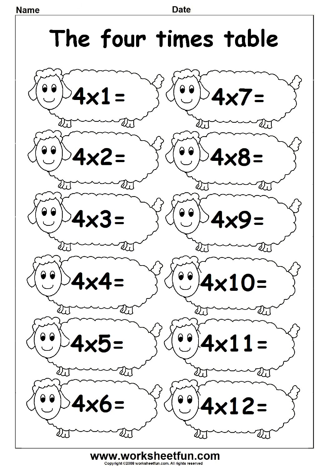 Multiplication Times Tables Worksheets 2 3 4 Times Tables Three Worksheets FREE Printable Worksheets Worksheetfun Multiplication Times Tables Worksheets 2 3 4 Times Tables Three Worksheets FREE Printable Worksheets Worksheetfun