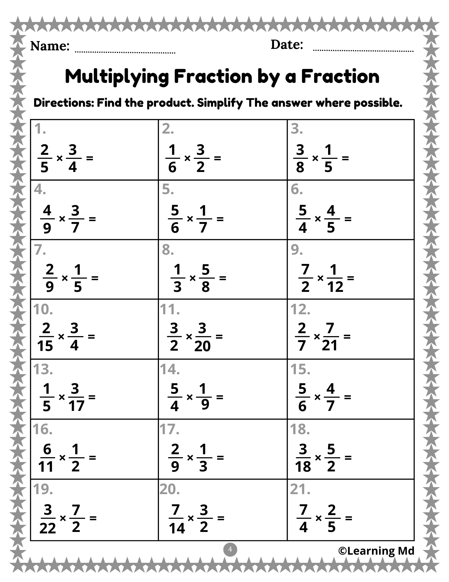Multiplying Fractions By A Whole Numbers Fractions Mixed Numbers Worksheets Made By Teachers