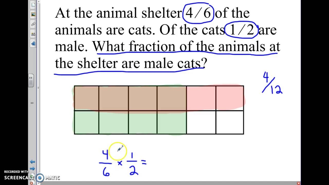 Multiplying Fractions Word Problems 5 NF B 6 YouTube Multiplying Fractions Word Problems 5 NF B 6 YouTube