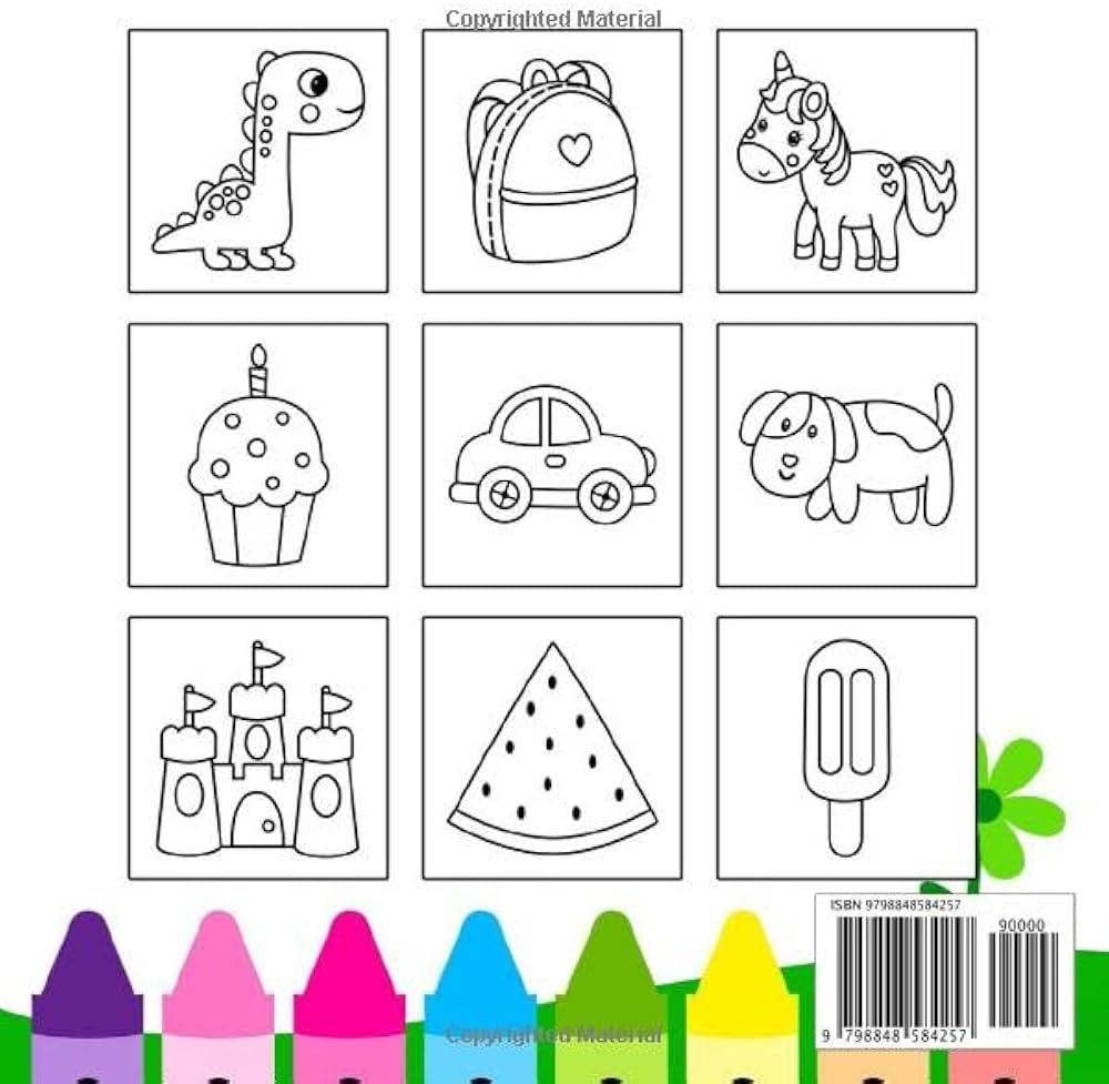 easy coloring pages for preschoolers