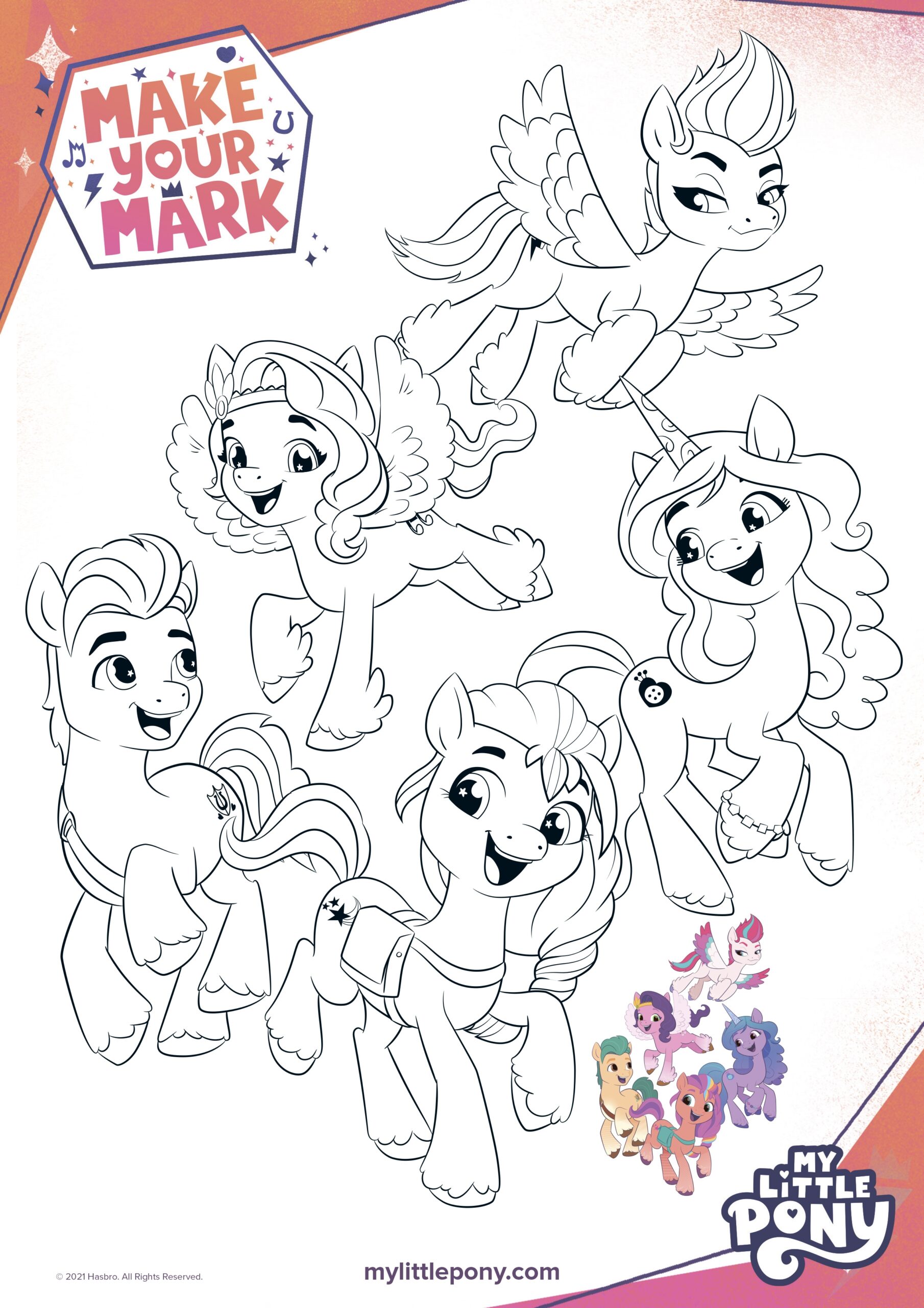 My Little Pony A New Generation Movie Coloring Pages YouLoveIt