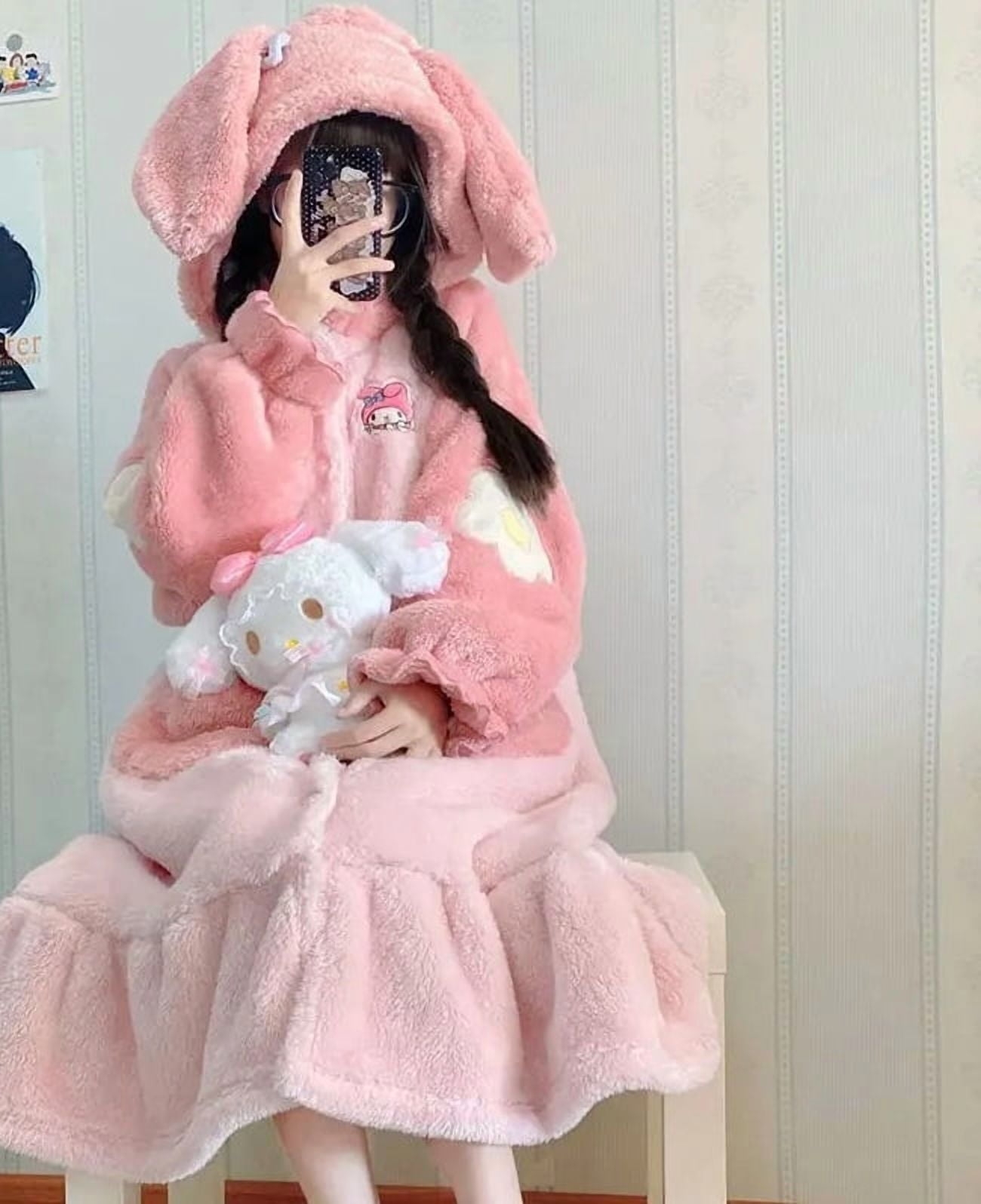 My Melody Costume Robes Anime Halloween Cartoon Pajamas Gift Walmart My Melody Costume Robes Anime Halloween Cartoon Pajamas Gift Walmart