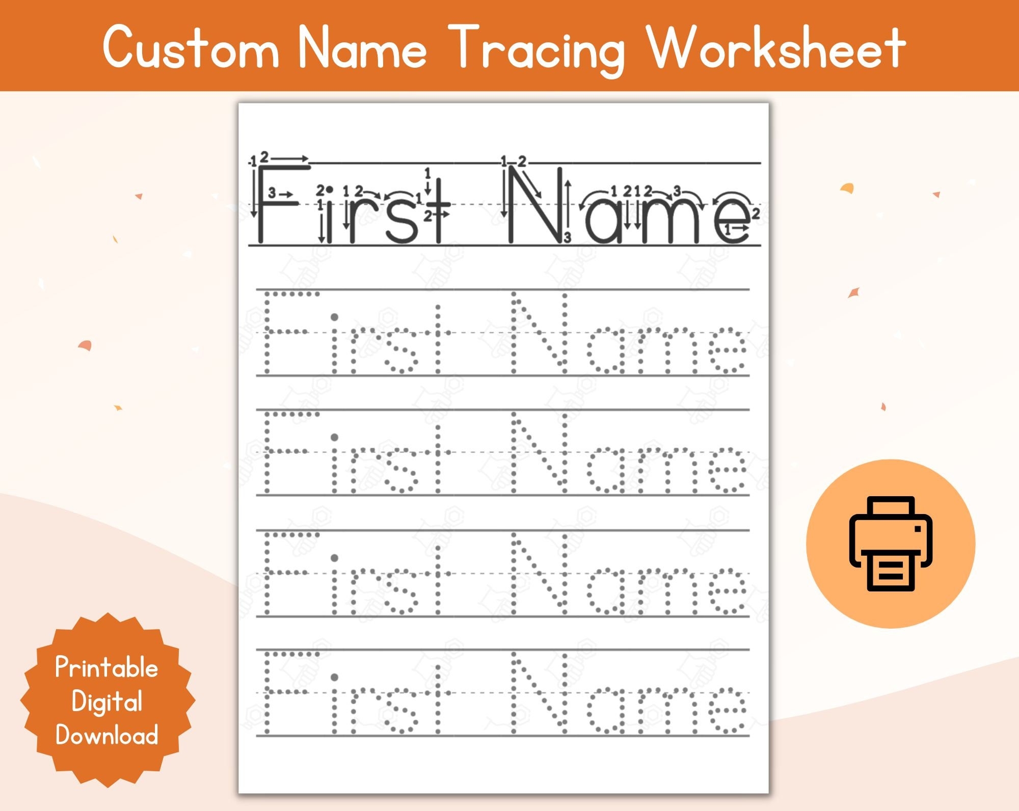free tracing name worksheets