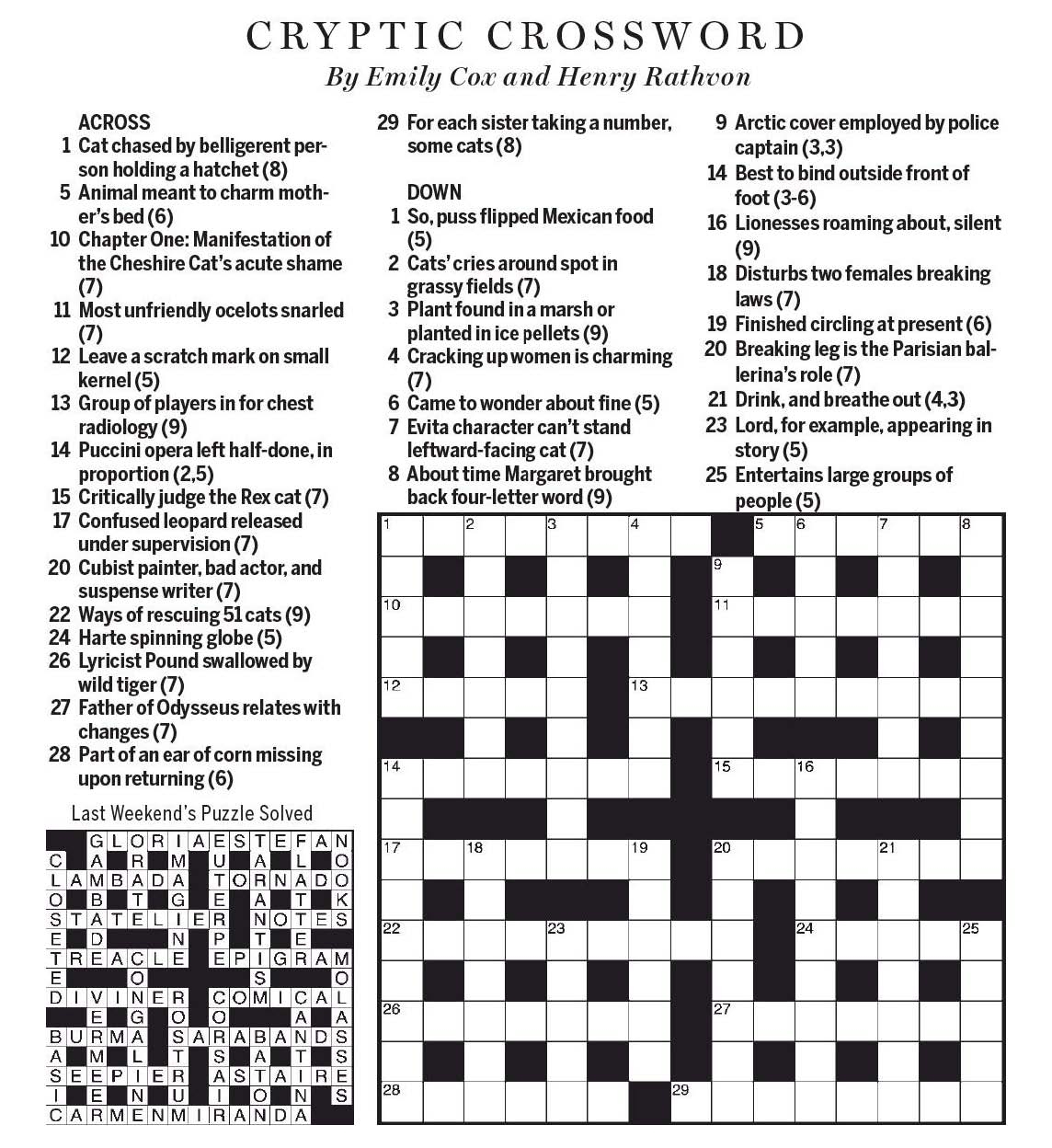 puccini opera crossword clue
