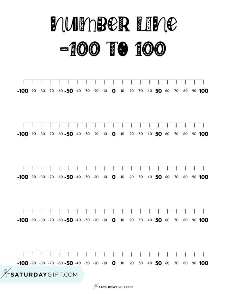 Negative And Positive Number Line 19 Free Printable Blank Worksheets Negative And Positive Number Line 19 Free Printable Blank Worksheets