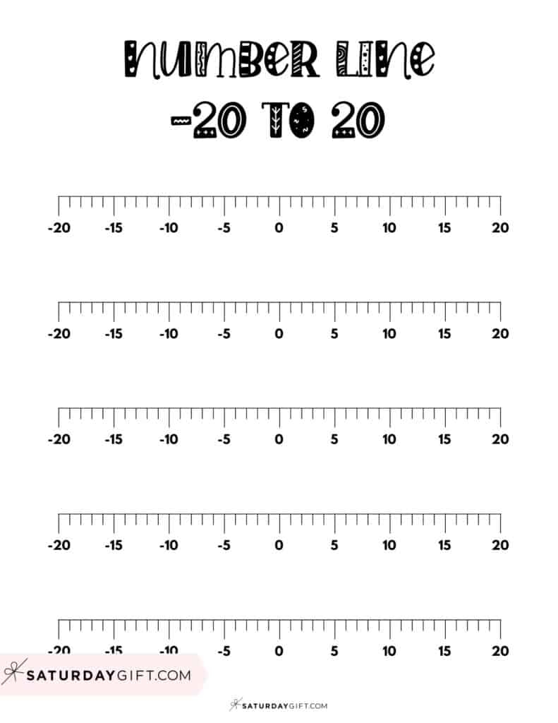 Negative And Positive Number Line 19 Free Printable Blank Worksheets Negative And Positive Number Line 19 Free Printable Blank Worksheets