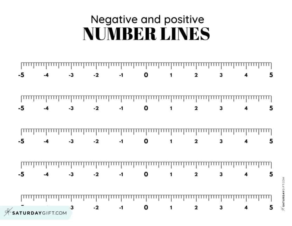 Negative And Positive Number Line 19 Free Printable Blank Worksheets Negative And Positive Number Line 19 Free Printable Blank Worksheets